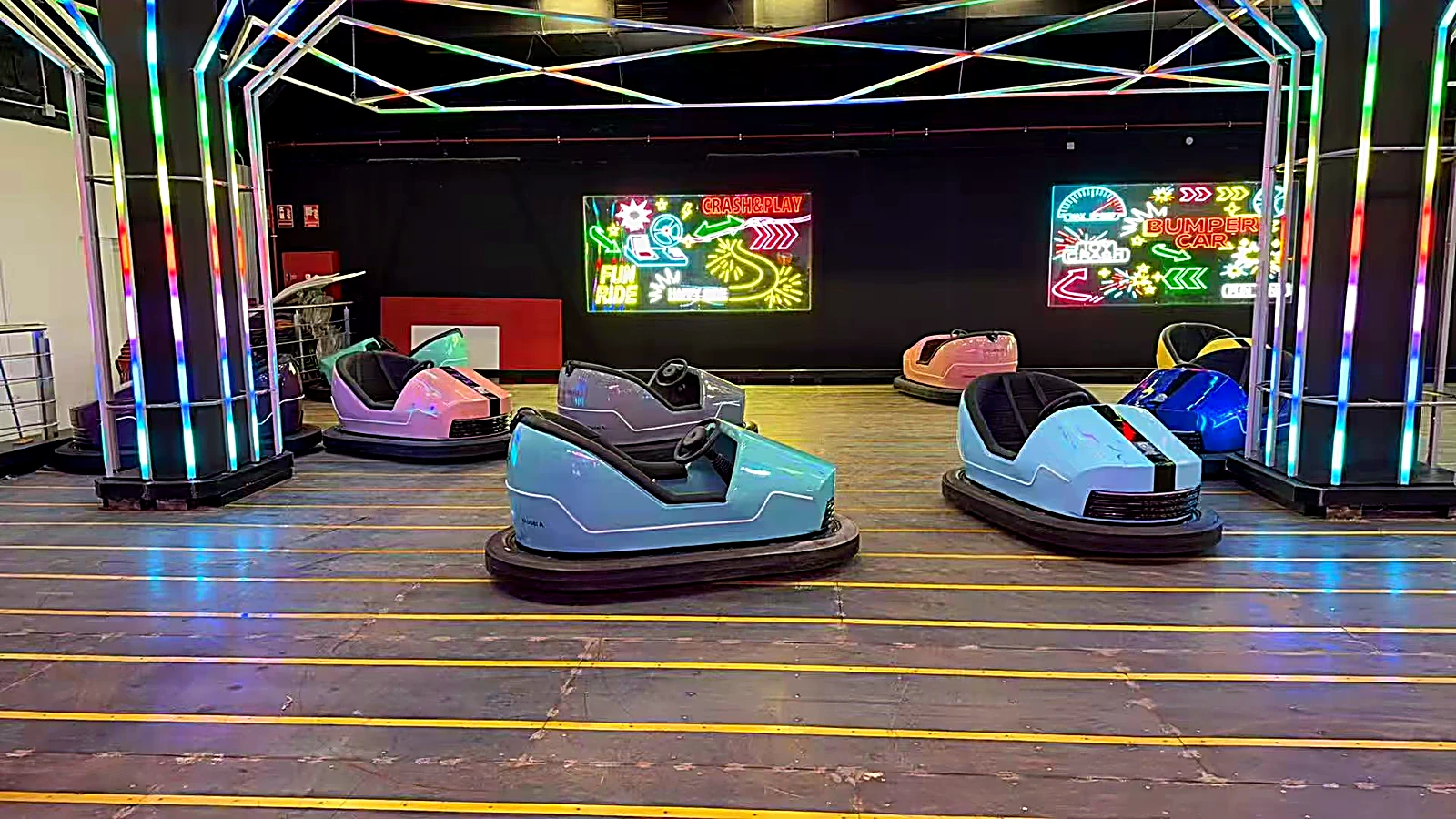 Bumper-car arena installed in Spain