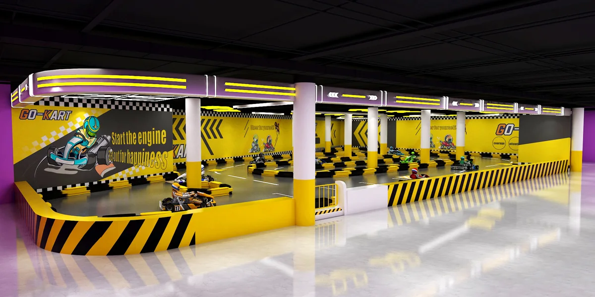 Indoor karting venue design